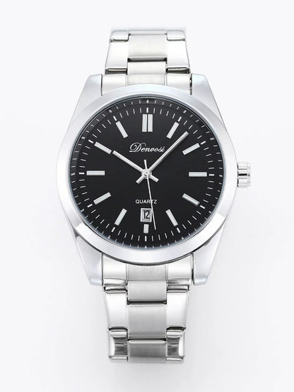 ChronoSteel – Herren-Quarzuhr aus Edelstahl mit Datumsanzeige