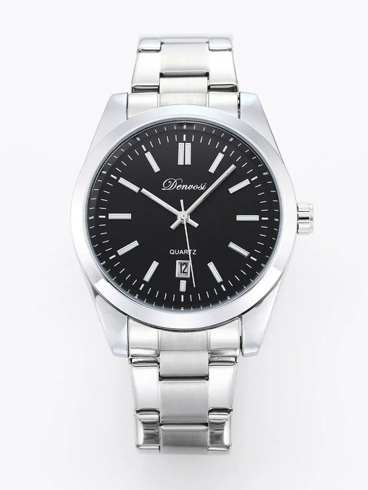 ChronoSteel – Herren-Quarzuhr aus Edelstahl mit Datumsanzeige