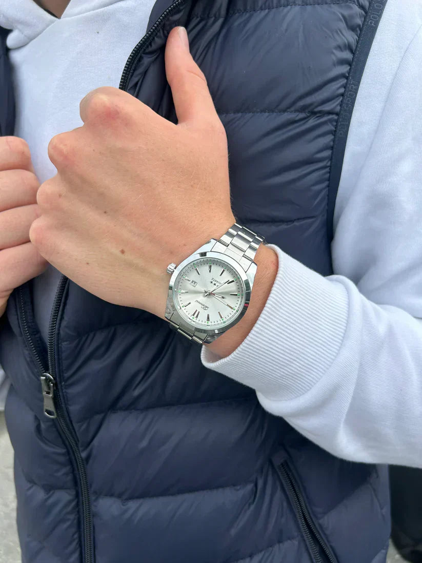 ChronoSteel – Herren-Quarzuhr aus Edelstahl mit Datumsanzeige