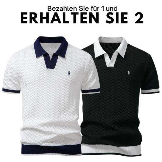 [KAUFEN SIE 1, BEKOMMEN SIE 2] Premium-Trikot-Poloshirt-Set (2er-Pack) von R&L